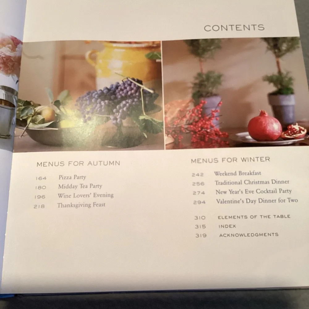 Williams Sonoma Entertaining Guide with seasonal ideas, occasion ideas & recipes